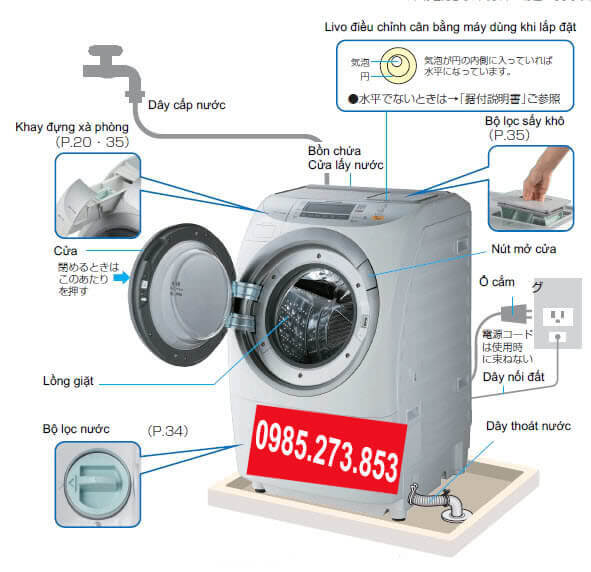 Sửa máy giặt nội địa Nhật 