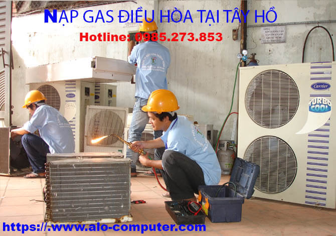 Nạp gas điều hòa tại Tây Hồ 